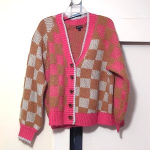 Checkered pattern Cardigan